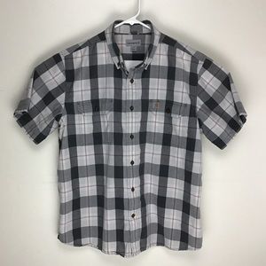 Carhartt mens short sleeve button down casual shirt XL